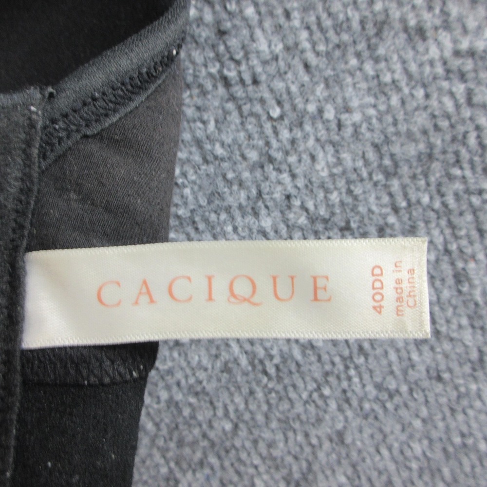 Cacique Bralette Bra Womens 40DD Black Wireless Unlined‎ Full Coverage Pullover - Picture 2 of 6